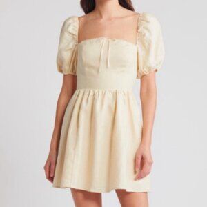 Reformation Malvina linen mini dress